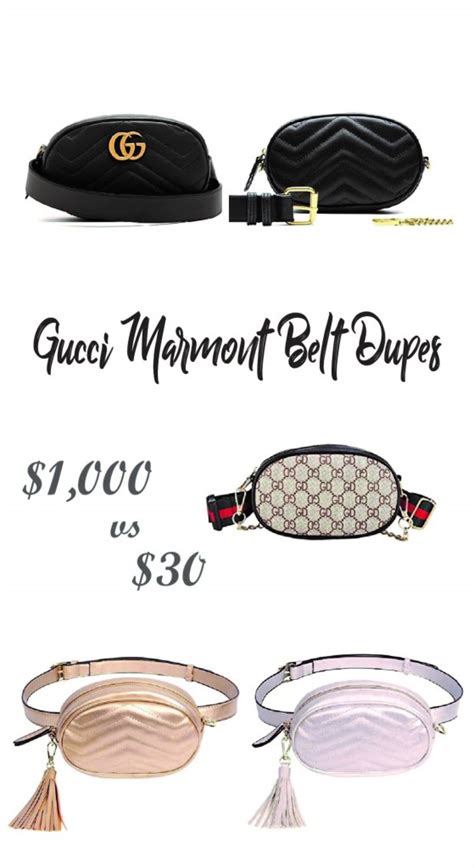 gucci marmont belt bag dupe|what makes gucci marmont bag.